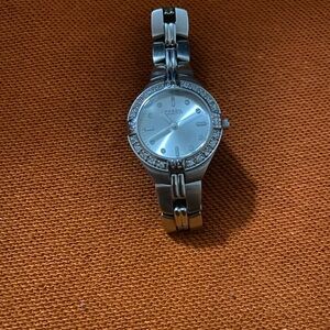 Fossil Women's Silver Watch with Crystal Accents
